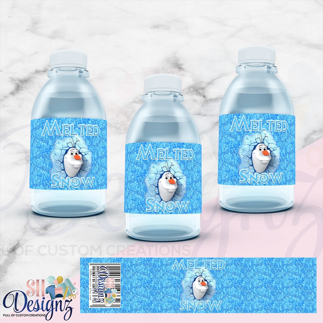 Frozen Water Bottle Labels Frozen 2 Water Bottle Labels Frozen Birthday