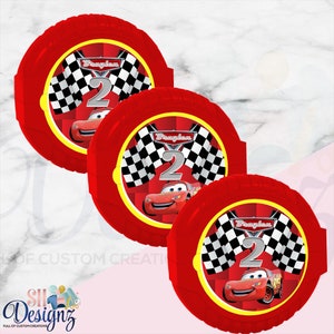 Cars Birthday Party Bubble Gum  Candy Party Favors Treats, Cars theme, Cars birthday party