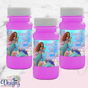 The Little Mermaid Birthday Bubbles, Mermaid  Party Bags, The Little Mermaid Birthday,  The Little Mermaid Birthday Party