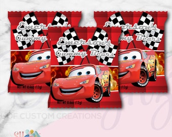 Cars Gummy Bears - Cars Party - Cars Birthday Party , Cars Theme - Cars Birthday Theme GB