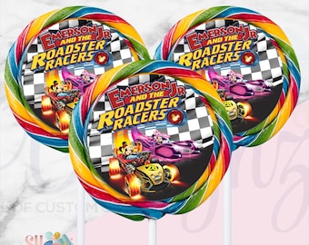 Mickey Mouse Roadster Racers Lollipop Labels, Minnie and Micky Mouse , Mickey Mouse Birthday Party, Mickey Roadster Racers Birthday,