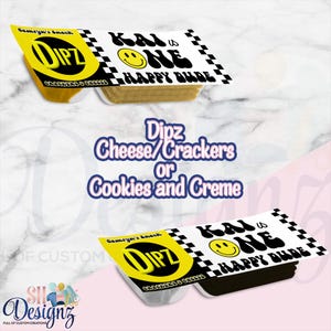 ONE HAPPY DUDE Birthday Crackers/Cookies| 1st Birthday Party Favors | Smiley Face Birthday Labels | Happy Dude, Retro Party