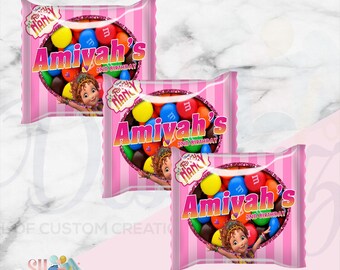 Fancy Nancy Birthday Party Favors Chocolate Candies ( DIGITAL)