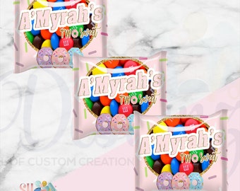 Two Sweet Candy - Two Sweet Party - Two Sweet Birthday Party -Donut  Birthday Party - Two Sweet Theme- Two Sweet Birthday Theme MINI