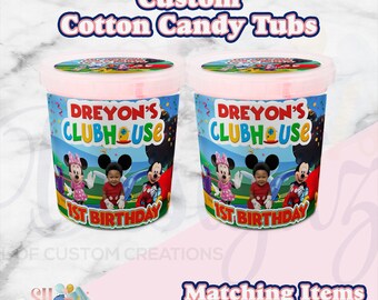Mickey Mouse Clubhouse Cotton Candy Labels ( Digital)