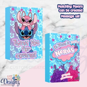 Stitch Birthday Party Candies, Stitch and Angel Birthday Party, Lilo and Stitch Birthday Favors, Stitch and Angel, Stitch Party N