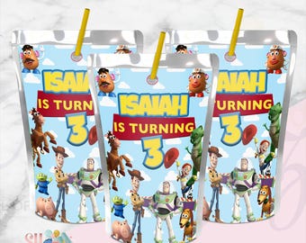 Toy Story Drink Labels, Toy StoryBirthday Party, Toy Story Labels Stickers
