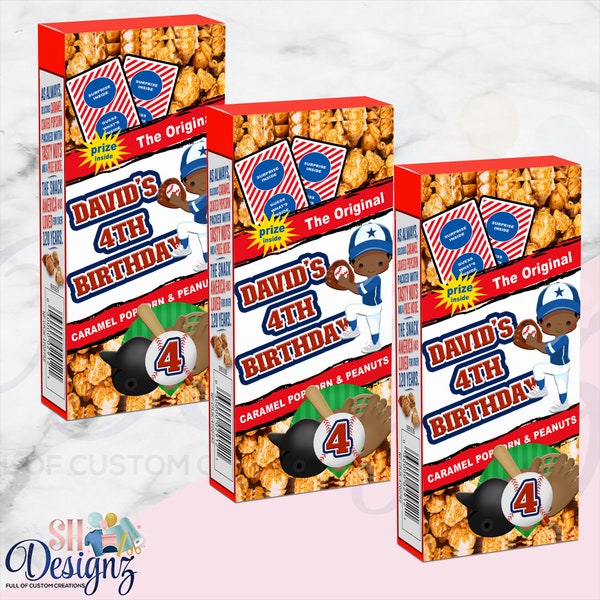 Baseball Popcorn - Baseball Party - Baseball Birthday - Baseball Birthday Party - Baseball Theme- Baseball Birthday Theme