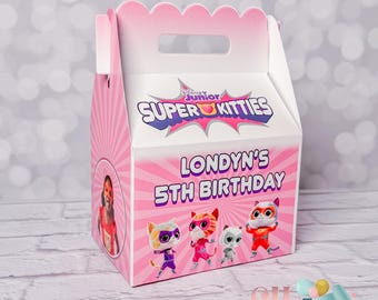 Super Kitties Birthday Gable Boxes, Super Kitties Party, Super Kitties Birthday, Super Kitties Birthday Party, Super Kitties