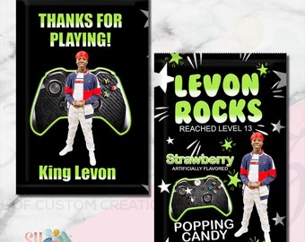 Video Game  Birthday Party Themed Pop Rocks Candy Treats- Video Game Party- Gamer Party PR