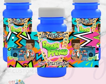 Fresh Prince Birthday Bubble Labels, Fresh Prince Birthday Fresh Prince Favors , Fresh Prince Party Bubbles