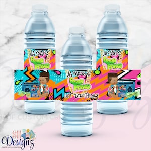 Fresh Prince Birthday Party Drink Labels, Fresh Prince Birthday Fresh Prince Treats, Fresh Prince Party Water Labels stickers