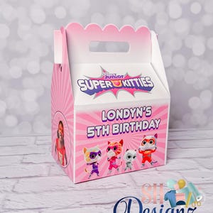 Super Kitties Birthday Gable Boxes, Super Kitties Party, Super Kitties Birthday, Super Kitties Birthday Party, Super Kitties