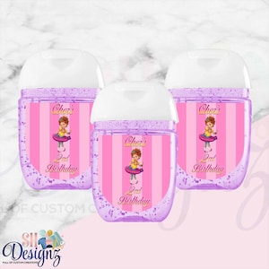 Fancy Nancy Birthday Party Hand Sanitizer, Fancy Nancy  Party- Fancy Nancy Birthday Party- Fancy Nancy theme