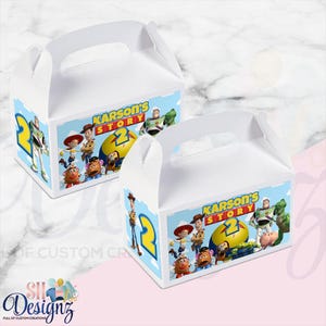 Cajas de regalo para fiestas de cumpleaños de Toy Story, cajas de regalo para dulces y recuerdos de fiestas de cumpleaños de Toy Story, Toy Story 3, Toy Story 2