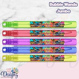 Fresh Prince Birthday Jumbo Bubble Wands, (Digital)
