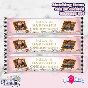 Alice in Onderland Candies, Alice in Wonderland Candies, Alice in Onederland, Alice in Wonderland Party Favors AH