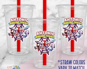 Spidey and his amazing friend's Cups and Straws, Spidey Party Cups in sets of 12