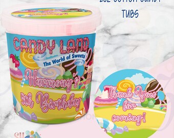 Candy Birthday Party Cotton Candy, Candy Theme, Sweets and Treats Party, Candy Birthday Party , Candy Birthday Party Labels, MINI