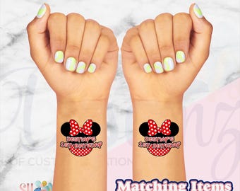 Minnie Mouse Birthday Party Tattoo Favors, Minnie and Micky Mouse , minnie mouse party favors , minnie mouse party favors