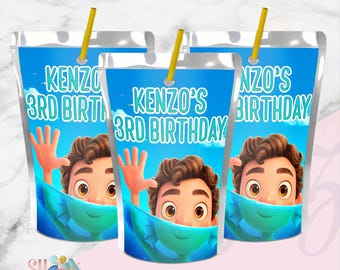 Luca Juice Labels- Luca Labels- Luca Party- Luca Birthday Party