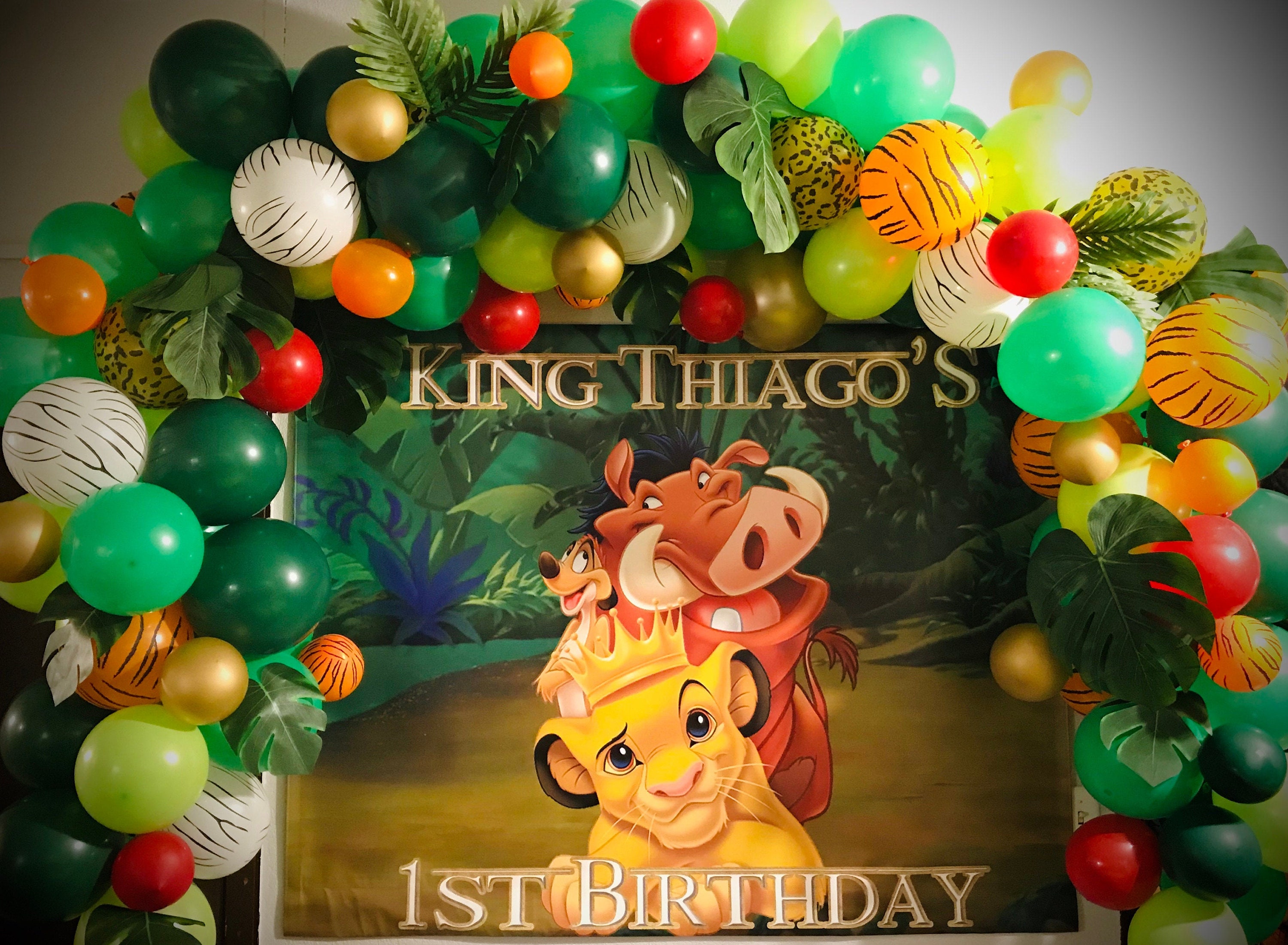 Lion King Birthday Backdrop Banner Simba Backdrop Banner Etsy
