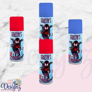 Spiderman Birthday Party Fun String  Favors Treats, Spiderman Party, Spiderman Birthday Spray