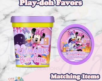 Minnie Mouse Bowtique Party Dough, Minnie Mouse Bowtique  Party, Minnie Mouse Bowtique Birthday Party , Minnie Mouse Bowtique  Party