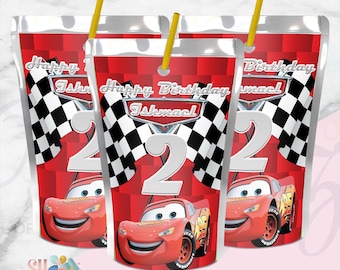 Cars Birthday Party, Cars Party, Cars Drink Labels, Cars Birthday Theme, Cars Water Labels, Lighting McQueen