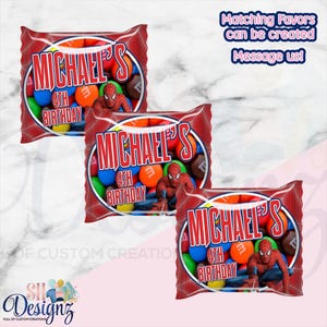 Spiderman Birthday Party Snacks Favors Treats, Spiderman Party, Spiderman MM