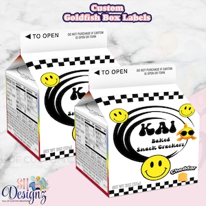 ONE HAPPY DUDE Birthday Crackers| 1st Birthday Party Favors | Smiley Face Birthday Labels | Happy Dude party favor, Retro Party