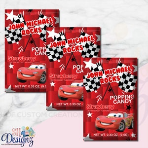 Cars Birthday Candy Favors - Cars Birthday Party- Cars  Birthday Decor - Cars Party, Cars Birthday Lighting McQueen  PR