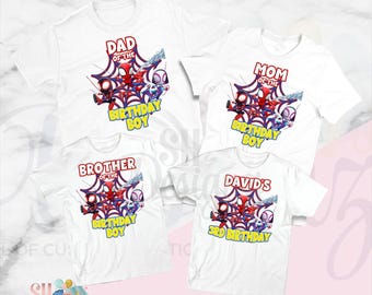 Spidey and his amazing friends Birthday Shirts, Spidey Family Shirts,  Spidey Birthday Party, Spidey Shirt, Spidey and his amazing friends