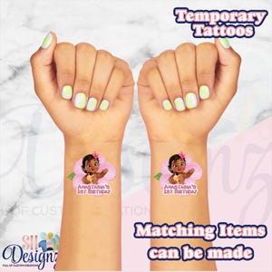 Moana Birthday Party Temporary Tattoos , Moana Baby Party, Baby Moana Birthday