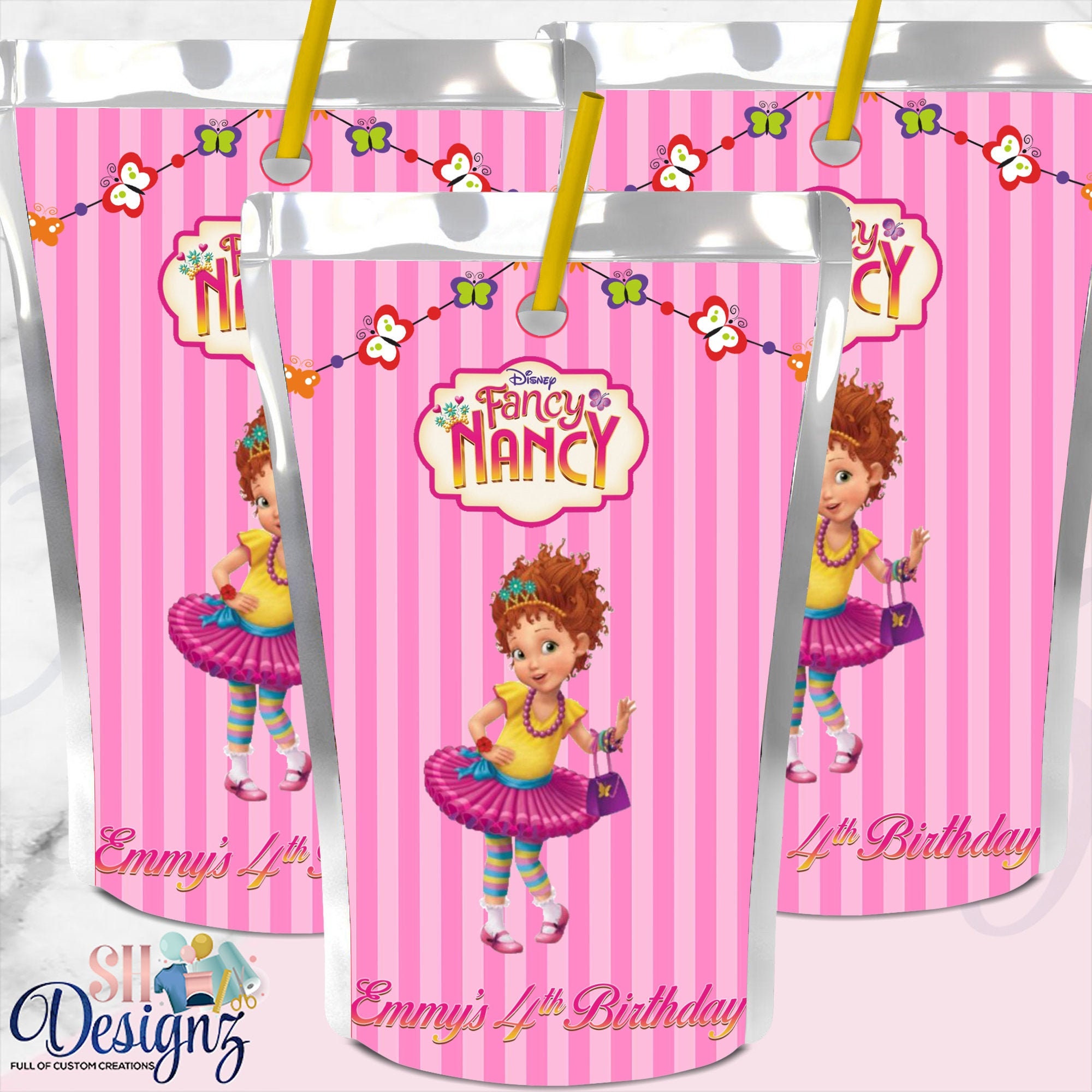 Fancy Nancy Juice Labels Fancy Nancy Party Fancy Nancy - Etsy