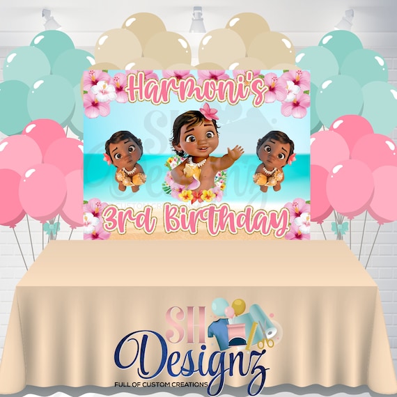 Moana Banner baby Moana Party Baby Moana Birthday Party baby Moana Birthday  Party Baby Moana Theme Baby Moana Birthday Theme -  Canada