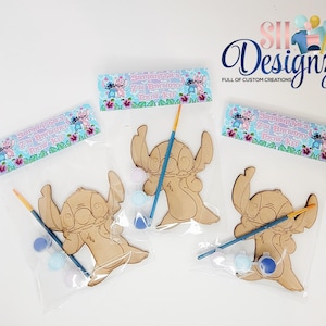 Stitch Birthday Party Paint Kit Favor  Stitch and Angel Birthday Party, Lilo and Stitch Birthday Favors, Stitch Party- DIY - Craft  - Gift