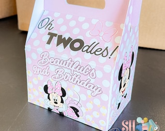 Minnie Mouse Birthday Gable Boxes, Minnie Mouse, Minnie Mouse Birthday, Minnie Mouse Birthday Party, Minnie