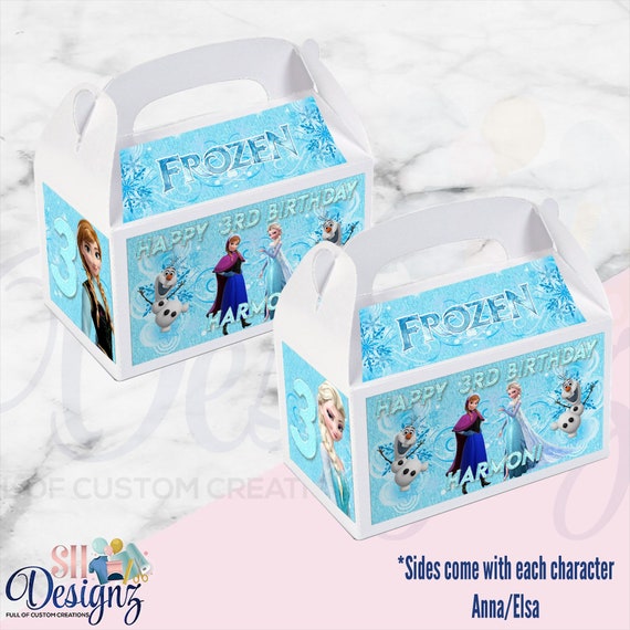 Frozen Favor Boxes/frozen Treat Box/frozen Birthday Party/frozen Party  Supplies 