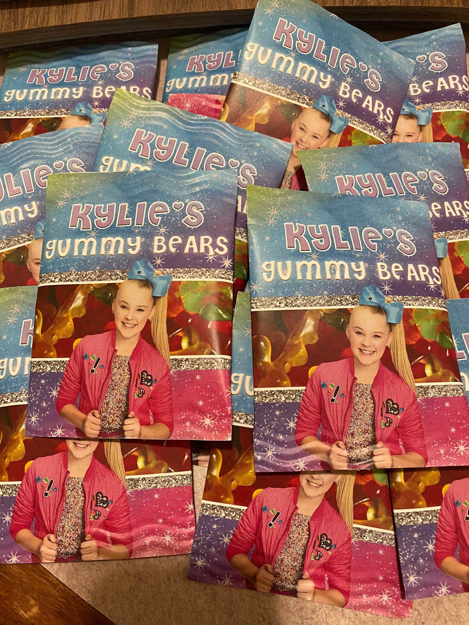 Jojo Siwa Birthday Party Gummy Bear Snacks Favors Treats Jojo Etsy