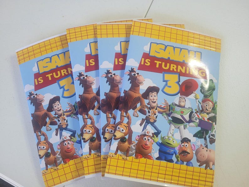 Toy Story Birthday Party Chip Bags, Toy Story Birthday Party Favors treats labels, Toy story 3, Toy Story 2 Bild 2