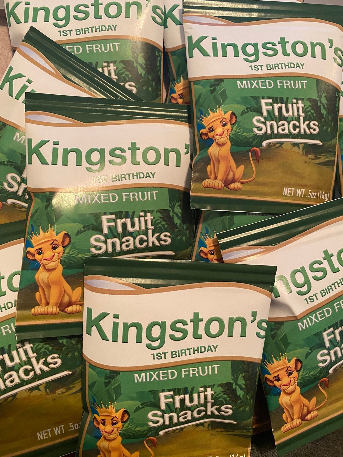 Lion King Fruit Snacks Lion King Birthday Party Lion King Etsy