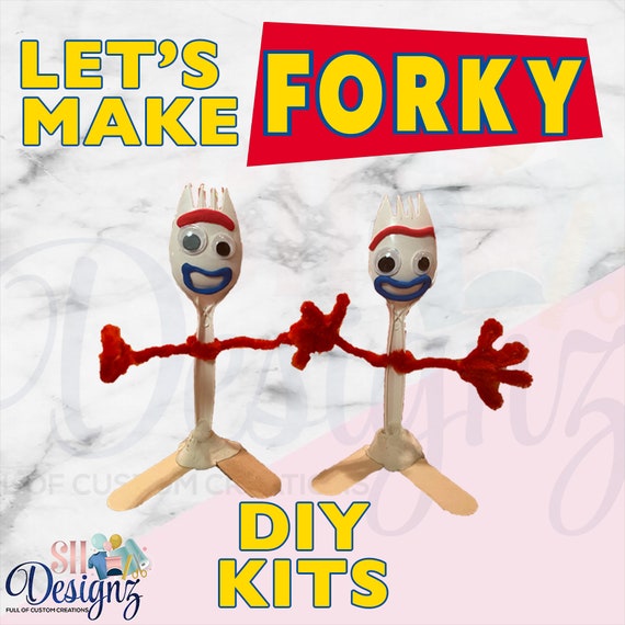 Forky Kit DIY Toy Story Party Activity Party Favor Home School Activity 