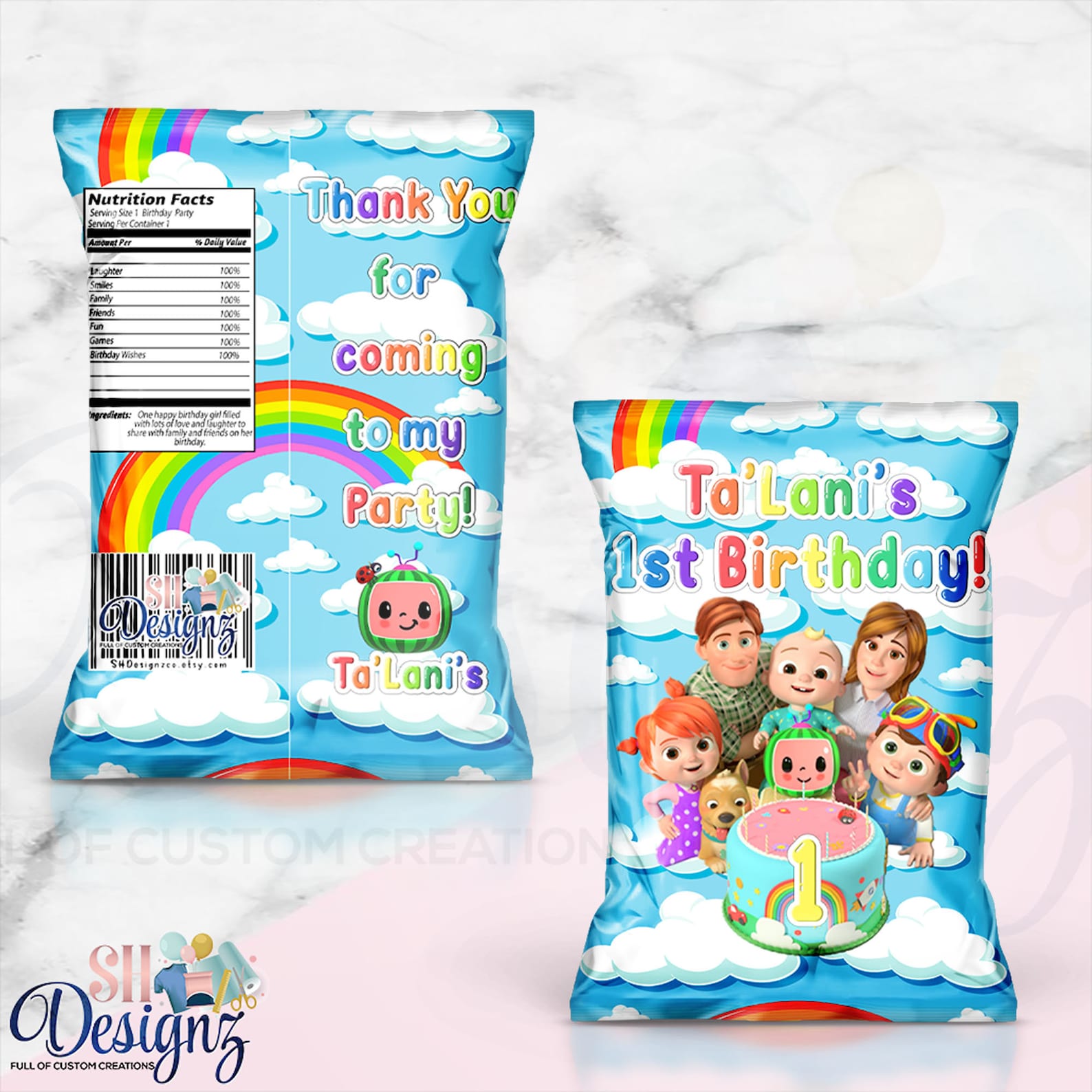 Cocomelon Chip Bags Cocomelon Chip Bags