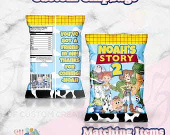 Toy Story Birthday Party Chip Bags, Toy Story Birthday Party Favors treats labels, Toy story 3, Toy Story 2