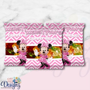 Minnie Mouse Birthday Party Gummy Bears, Minnie Mouse Party, Minnie Mouse Birthday Theme GB, Minnie Mouse Party Favor