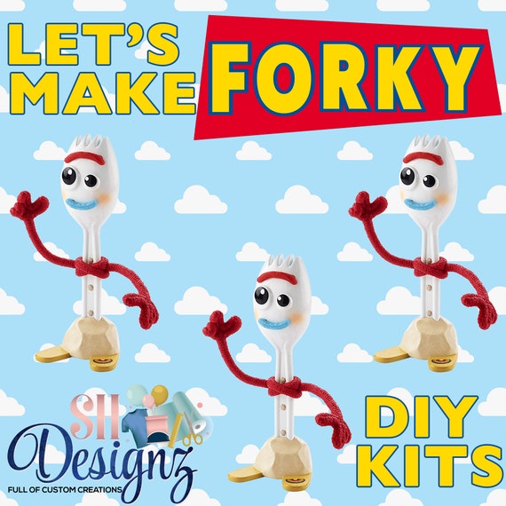 Toy Story Forky DIY Kits Forky Kits Toy Story 3 Toy Story Birthday Party,  Toy Story Woody Buzz, Toy Story 3 