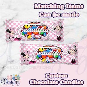 Minnie Mouse Boutique Birthday Party Candies, Minnies Bowtique, minnie mouse party favors Party Treats Favors, Minnie Mouse Party Favor