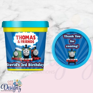 Train Party Dough Favors- Train Birthday Party - Train Birthday Party-  Train Party