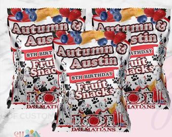 Snacks de frutas para fiesta de cumpleaños de 101 Dálmatas, Fiesta de 101 Dálmatas, Tema de cumpleaños de 101 Dálmatas FS